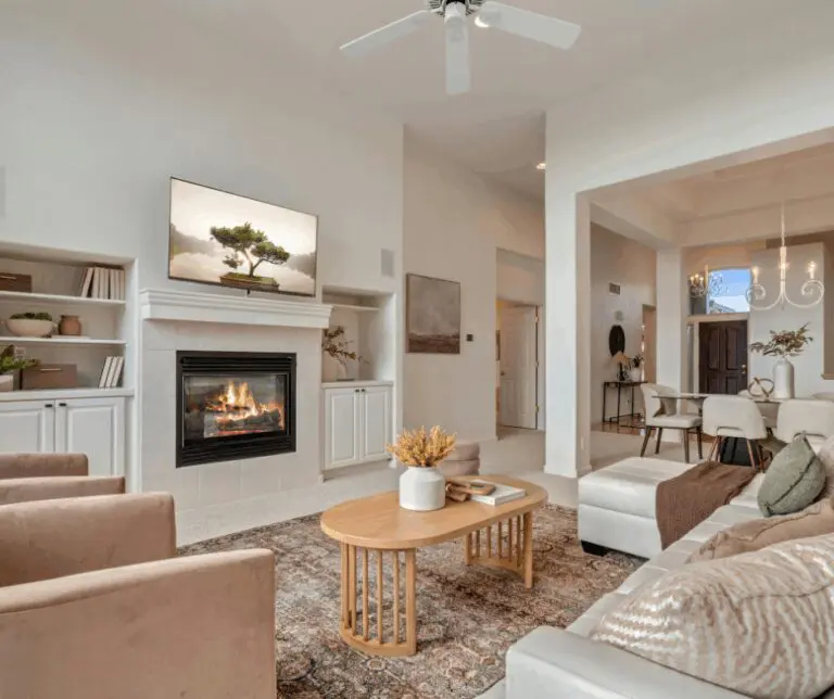 Residential home cleaning service in Calgary living and dining area